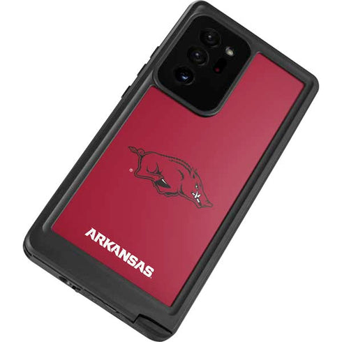 University of Arkansas-Fayetteville Razorbacks Red Logo Galaxy Note20 Ultra 5G Waterproof Case